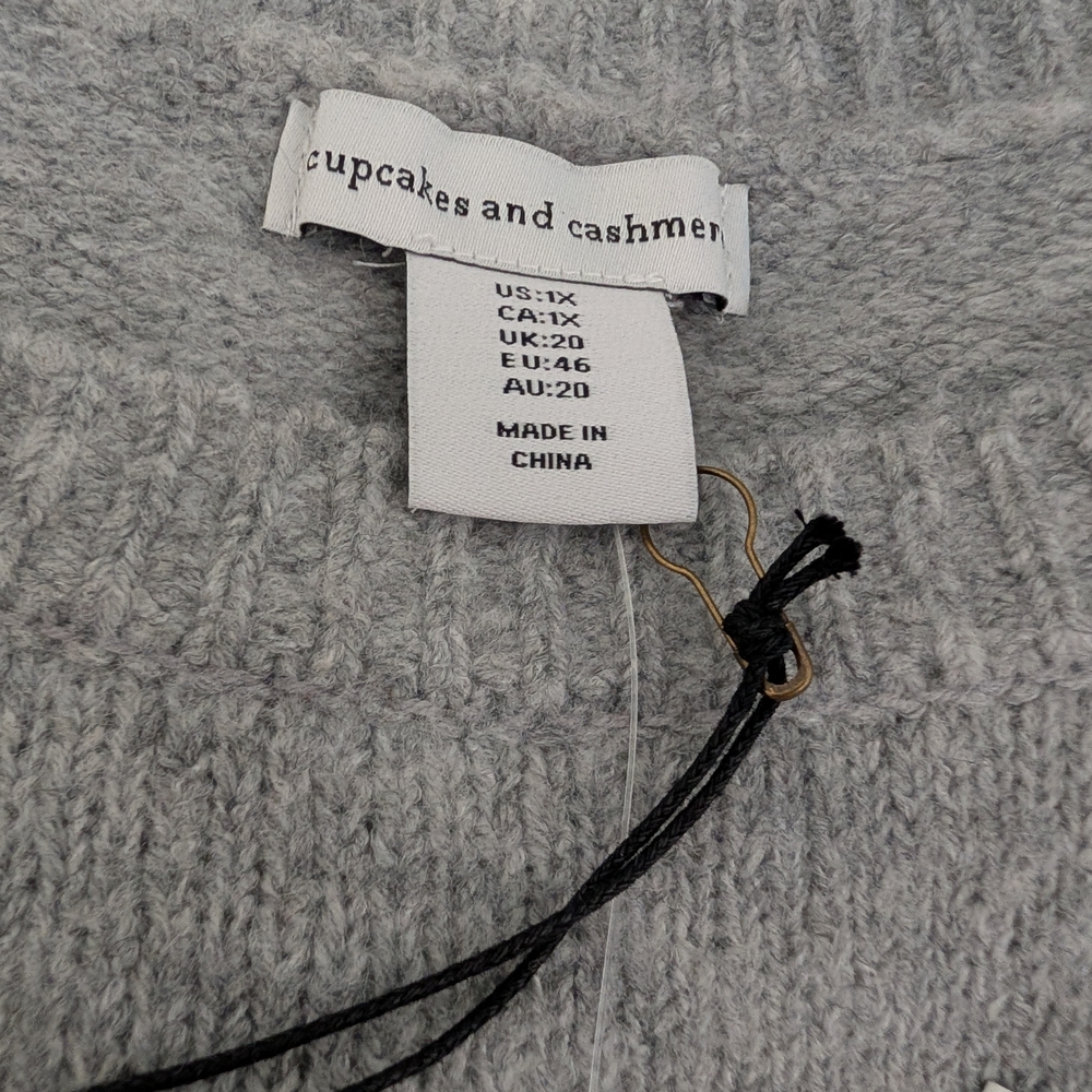 cupcakes & cashmere Gray Joy Sweater - Picture 6 of 7